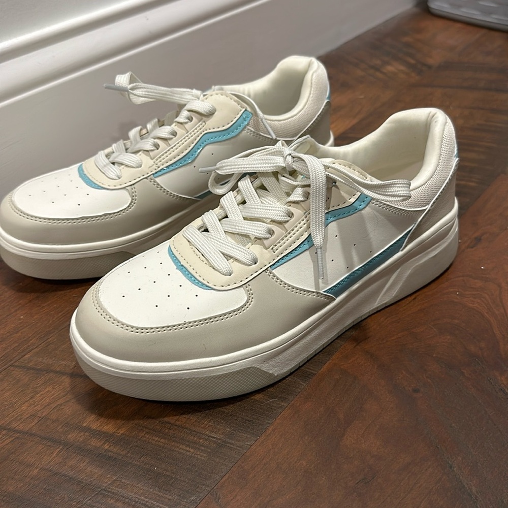 Rhino Red Blue and White Sneakers women’s size 10